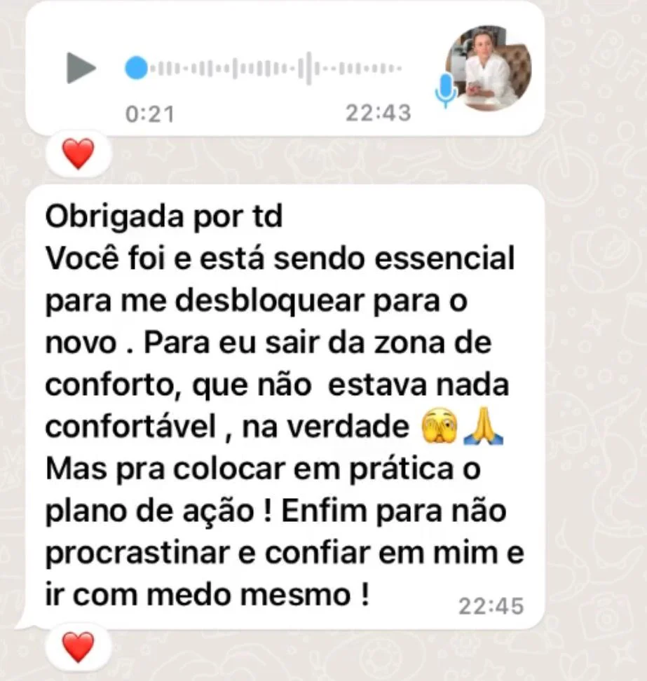 Print de depoimento